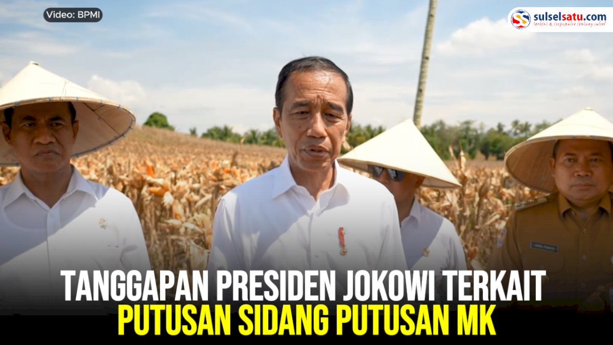 VIDEO: Tanggapan Presiden Jokowi terkait Putusan Sidang Putusan MK