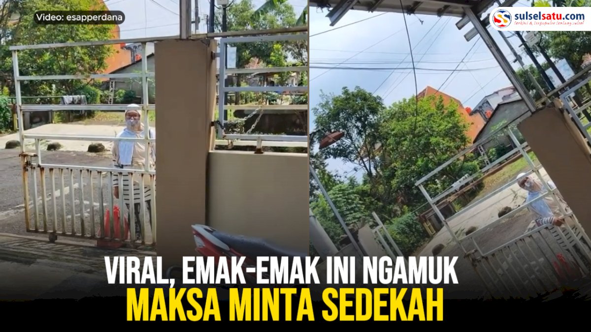 VIDEO: Viral, Emak-emak Ini Ngamuk Maksa Minta Sedekah