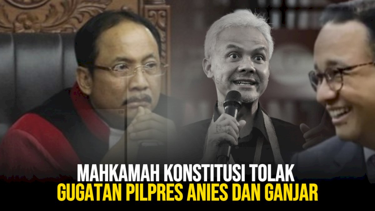 VIDEO: Mahkamah Konstitusi Tolak Gugatan Pilpres Anies dan Ganjar