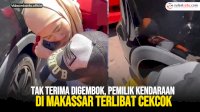 VIDEO: Tak Terima Digembok, Pemilik Kendaraan di Makassar terlibat Cekcok dengan Petugas Dishub