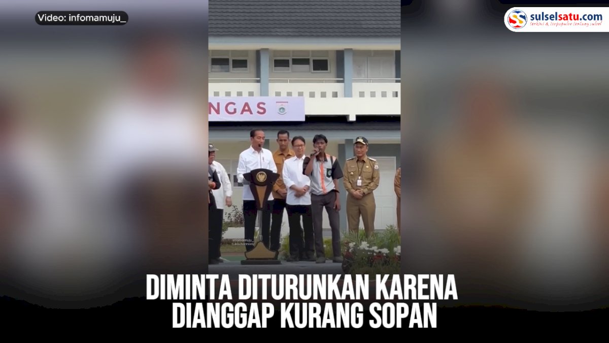 VIDEO: Presiden Jokowi Beri Sepeda kepada Siswa SMK Rangas Usai Dites Hafalan Pancasila