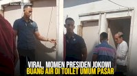 VIDEO: Viral, Momen Presiden Jokowi Buang Air di Toilet Umum Pasar