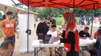 PMI Gowa Bersama PMI Sulsel Berhasil Kumpulkan 50 Kantong Saat Baksos Donor Darah di RTH Syekh Yusuf
