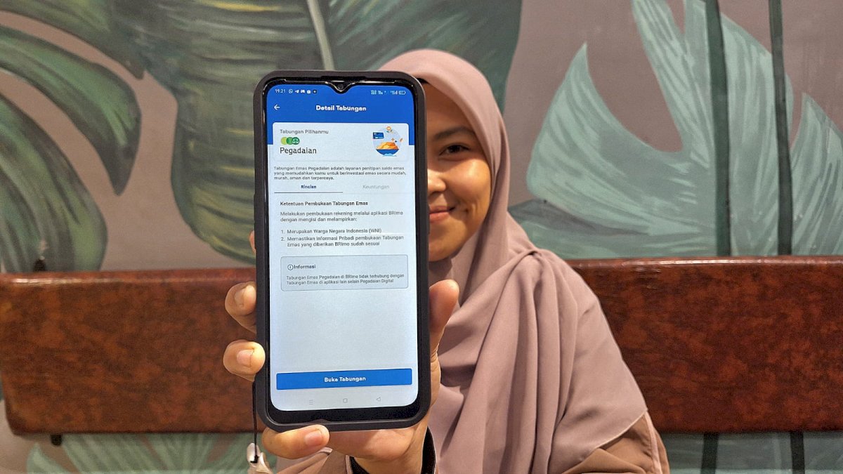 Nasabah BRI Makin Mudah Investasi Tabungan Emas Pegadaian Hanya Pakai BRImo