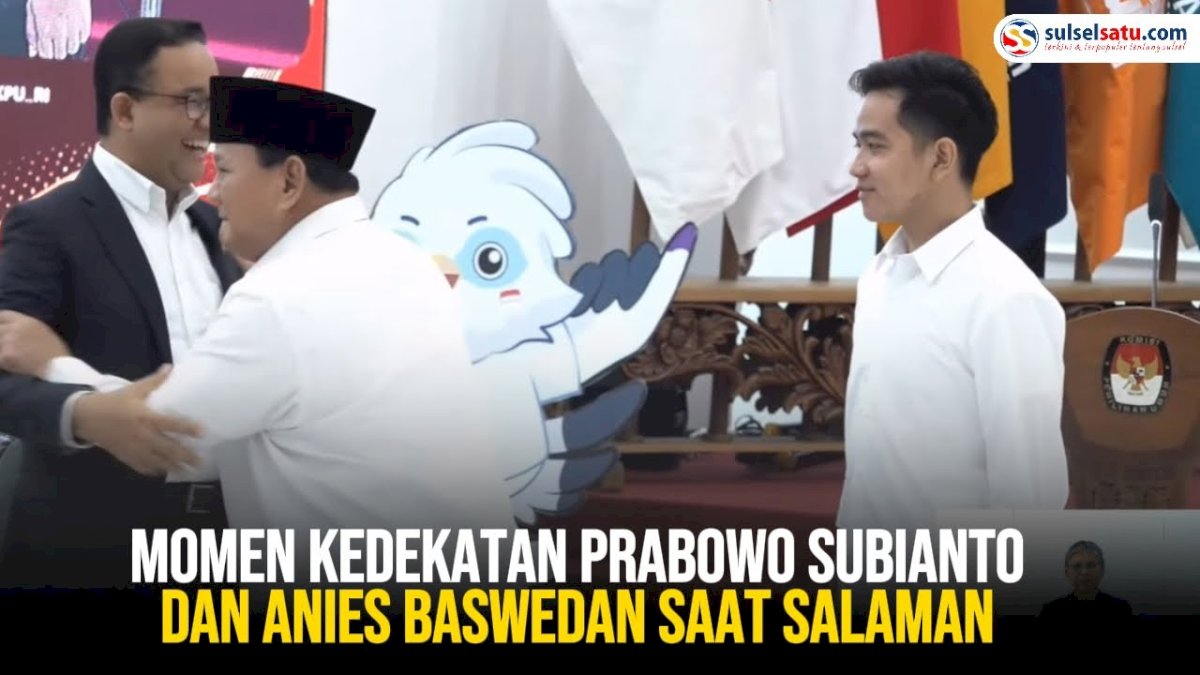 VIDEO: Momen Kedekatan Prabowo Subianto dan Anies Baswedan saat Salaman