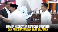 VIDEO: Momen Kedekatan Prabowo Subianto dan Anies Baswedan saat Salaman