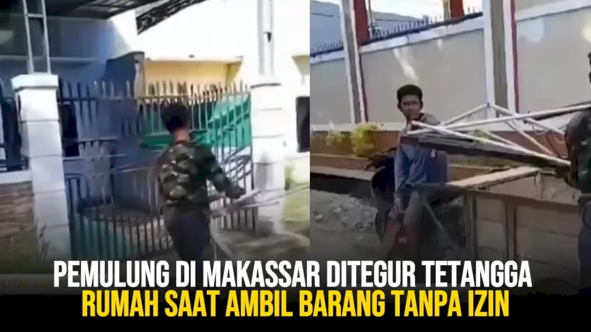 VIDEO: Pemulung di Makassar Ditegur Tetangga Rumah Saat Ambil Barang Tanpa Izin