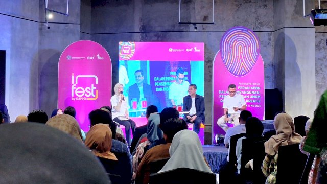 InFest DJPPR Kemenkeu di BikinBikin Creative Hub Makassar. Foto: Sri Wahyu Diastuti / Sulselsatu.com.