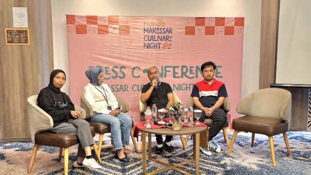 Konferensi pers Makassar Culinary Night di Hotel Mercure Makassar. Foto: Istimewa.