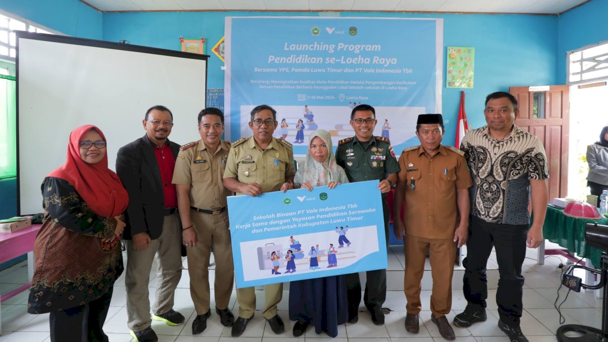 Program Pengembangan Kualitas Pendidikan se-Loeha Raya Langkah PT Vale Tingkatkan Kualitas SDM