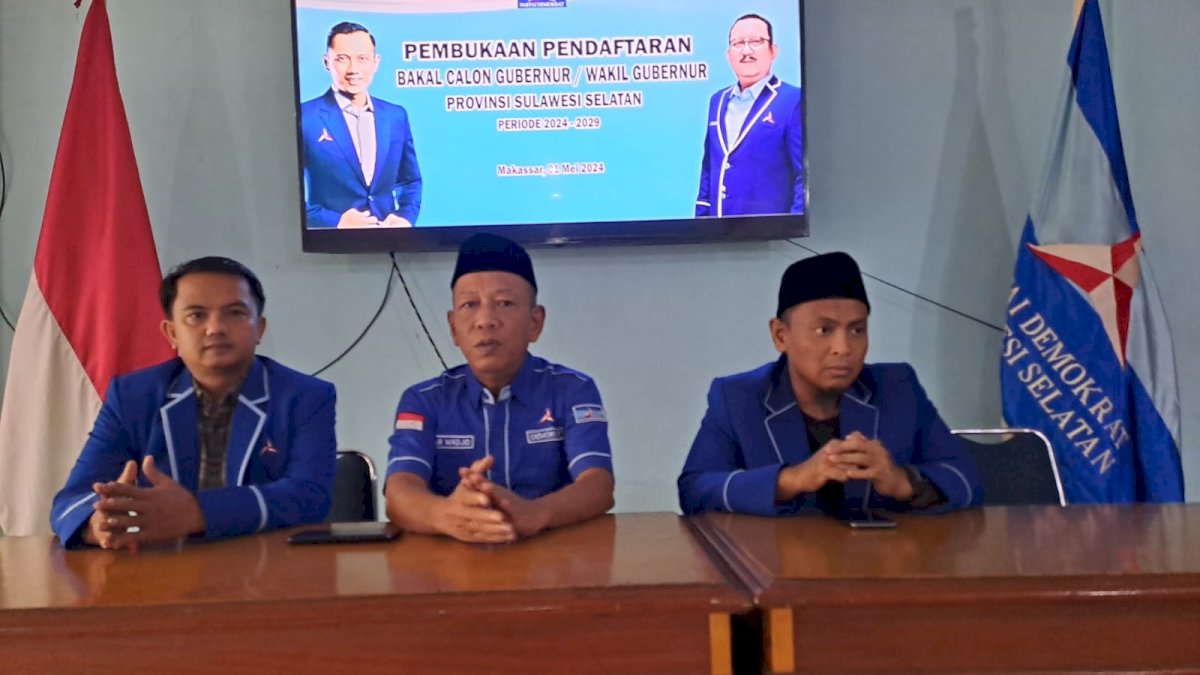 Demokrat Sulsel Mulai Buka Penjaringan Cagub dan Cawagub Hari Ini
