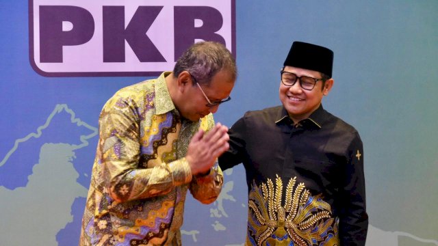 Danny Pomanto bersama Cak Imin saat pembekalan bacakada zona Sulawesi di Makassar. Foto: Istimewa.
