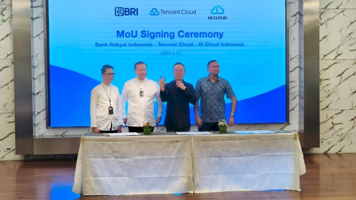 Perkuat Kapabilitas Digital, BRI Jalin Kerja Sama dengan Tencent Cloud dan Hi Cloud Indonesia