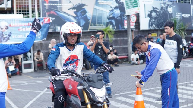 Asmo Sulsel persiapkan pemenang safety riding competition regional ikut AHSRIC 2024. Foto: Istimewa.