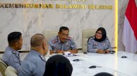 Kadivmin Kanwil Kemenkumham Sulsel Pantau Desk Evaluasi Pembangunan ZI Rutan Selayar Menuju WBK Secara Daring