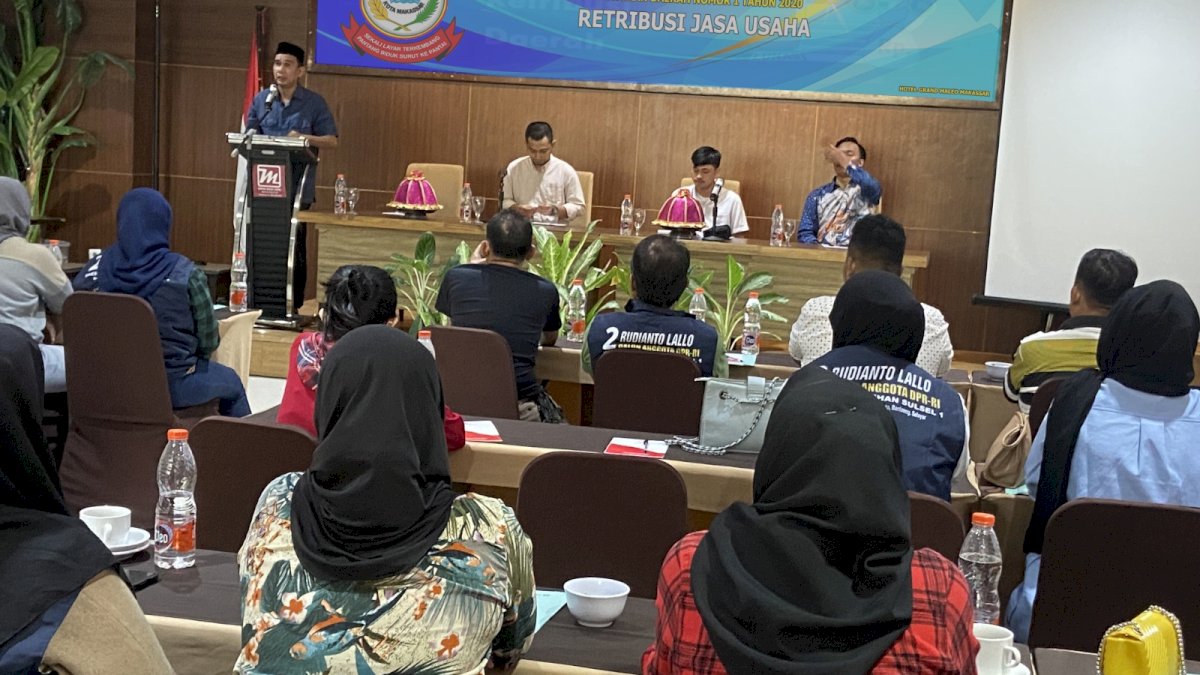 Ketua DPRD Makassar Rudianto Lallo Gelar Sosialisasi Perda Nomor 1 Tahun 2020 Tentang Retribusi Jasa Usaha