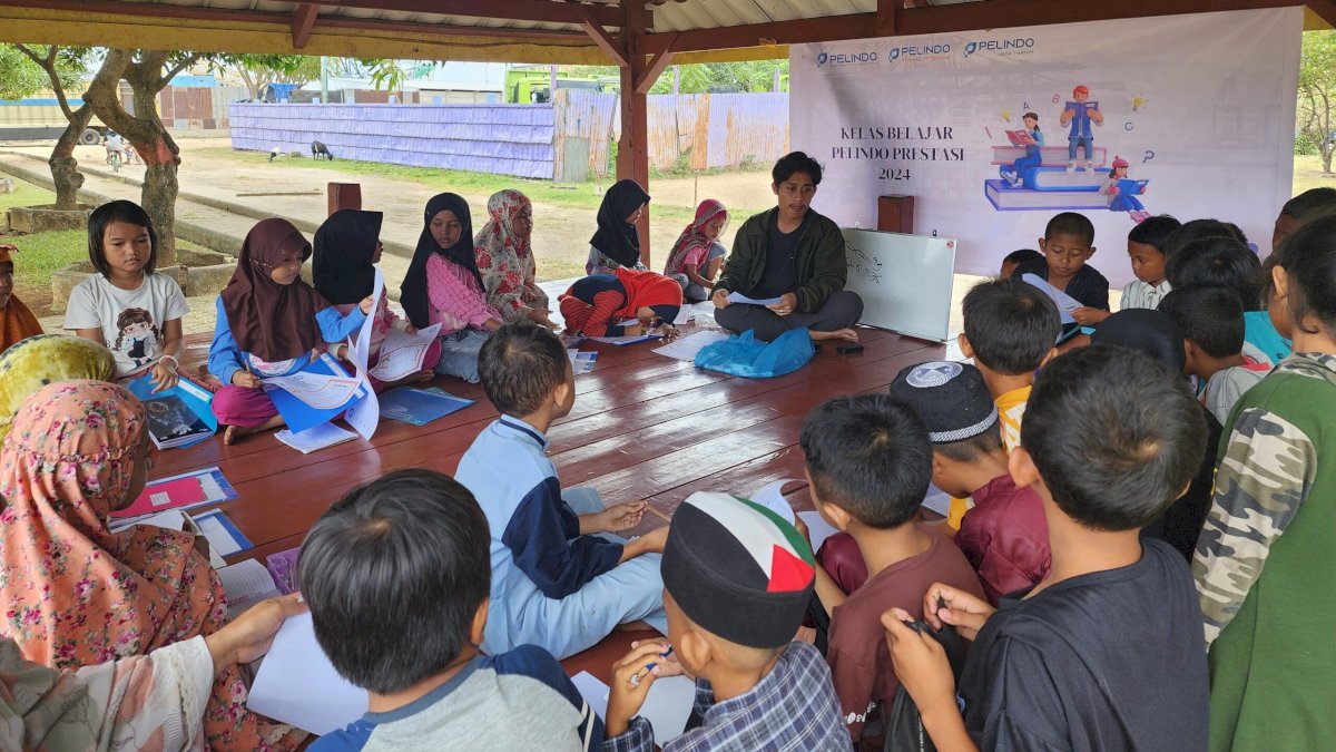 Rumah Belajar Pelindo Grup Hadir Membantu Anak di Kaluku Bodoa Tingkatkan Pengetahun