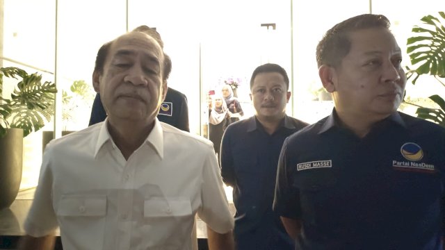 Ketua PAN Sulsel Ashabul Kahfi menemui Rusdi Masse. Foto/SS