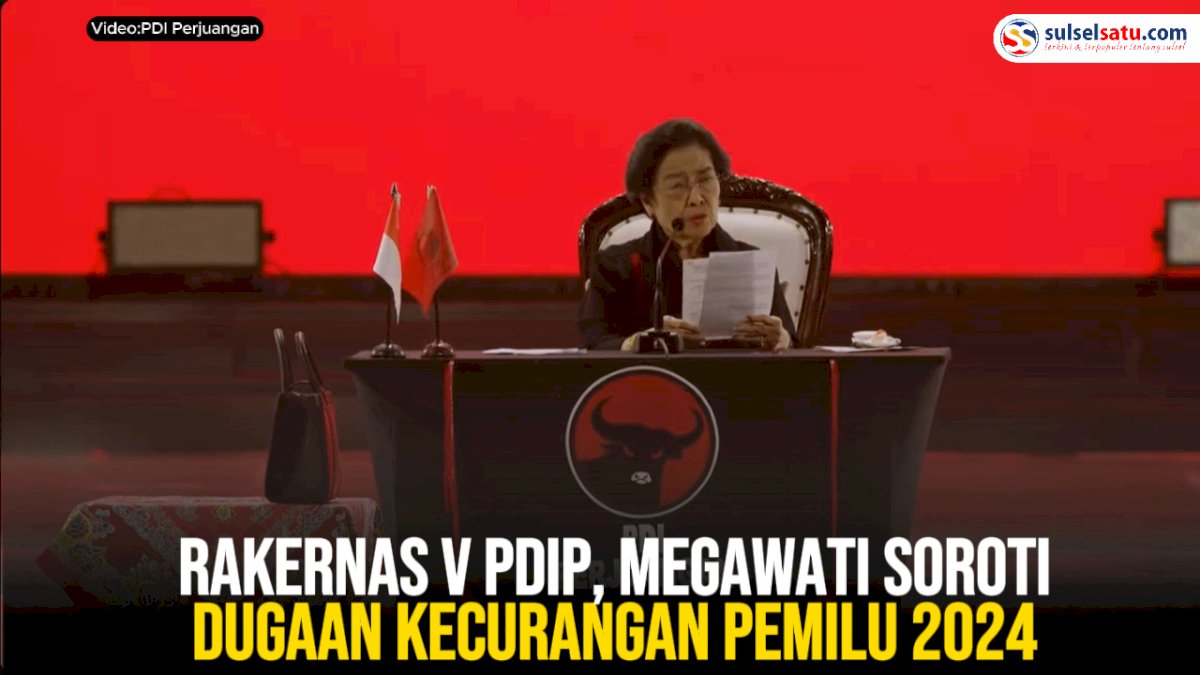 VIDEO: Rakernas V PDIP, Megawati Soroti Dugaan Kecurangan Pemilu 2024