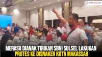 VIDEO: Merasa Dianak Tirikan SBNI Lakukan Protes ke Disnaker Kota Makassar
