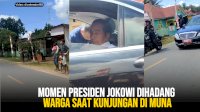VIDEO: Momen Presiden Jokowi Dihadang Warga saat Kunjungan di Muna