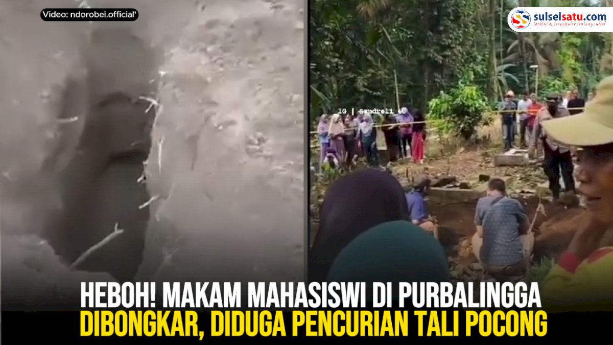 VIDEO: Heboh! Makam Mahasiswi di Purbalingga Dibongkar, Diduga Pencurian Tali Pocong