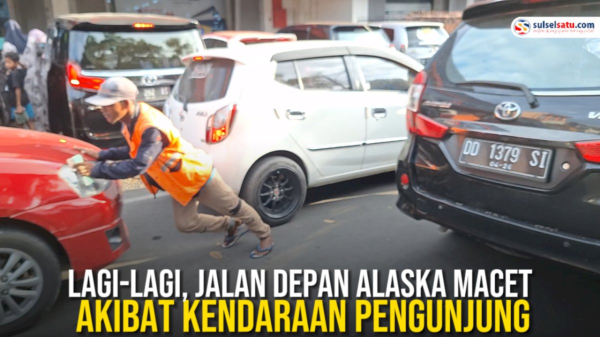 VIDEO: Lagi-lagi, Jalan Depan Alaska Macet Akibat Kendaraan Pengunjung