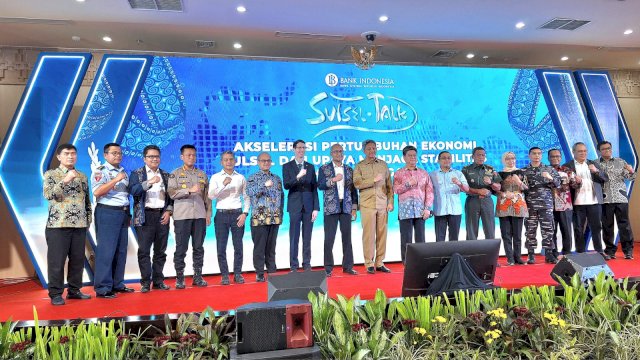 BI Sulsel gelar Sulsel Talk dengan mengndnag dua pembicara utama sektor tamu undangan dari pihak terkait. Foto: Sri Wahyu Diastuti / Sulselsatu.com. 