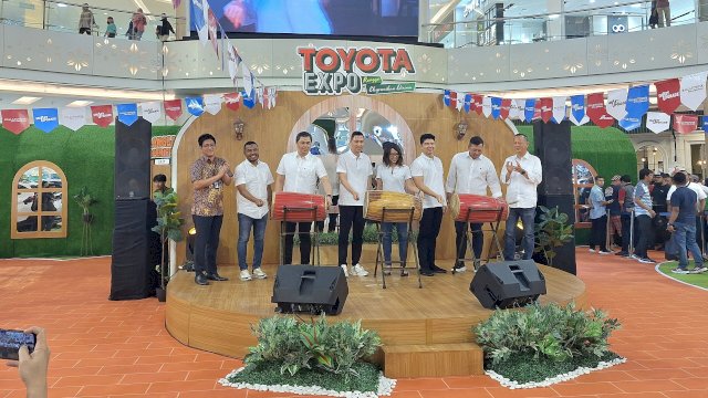 Pembukaan Toyota Expo Rangga Ekspresikan Dirimu di TSM Makassar. Foto: Sri Wahyu Diastuti / Sulselsatu.com.