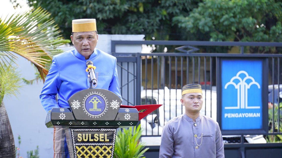 Pimpin Upacara Hari Lahir Pancasila, Kadivpas Kemenkumham Sulsel Ajak Seluruh Pegawai Amalkan Nilai Pancasila