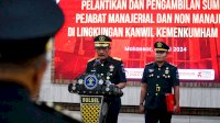 Lantik 9 Pejabat Manajerial dan Non Manajerial, Kakanwil: Saudara Harus Memiliki Kemampuan Yang Tangguh Dalam Menjalankan Tugas