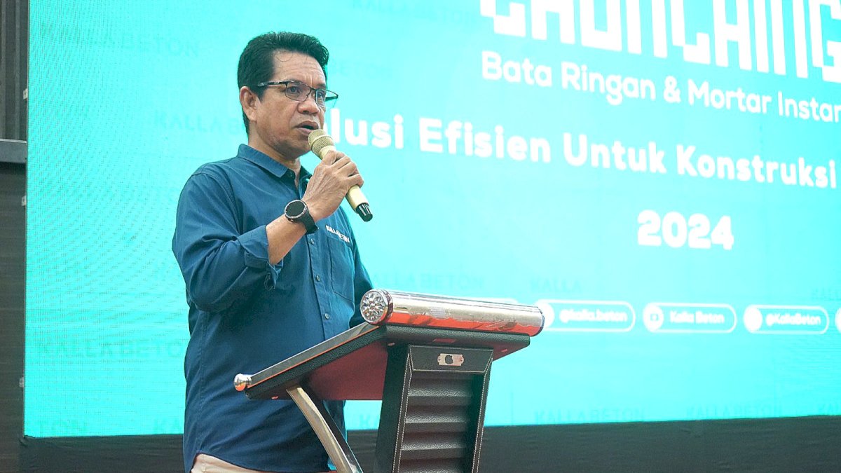 Kalla Beton Launching Bata Ringan dan Mortar Instan di Kota Palu