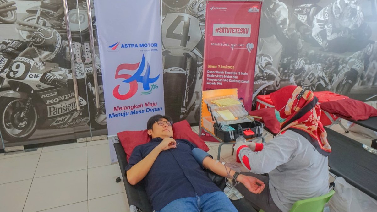Asmo Sulsel Donor Darah Sambut HUT ke-54 Tahun Astra Motor