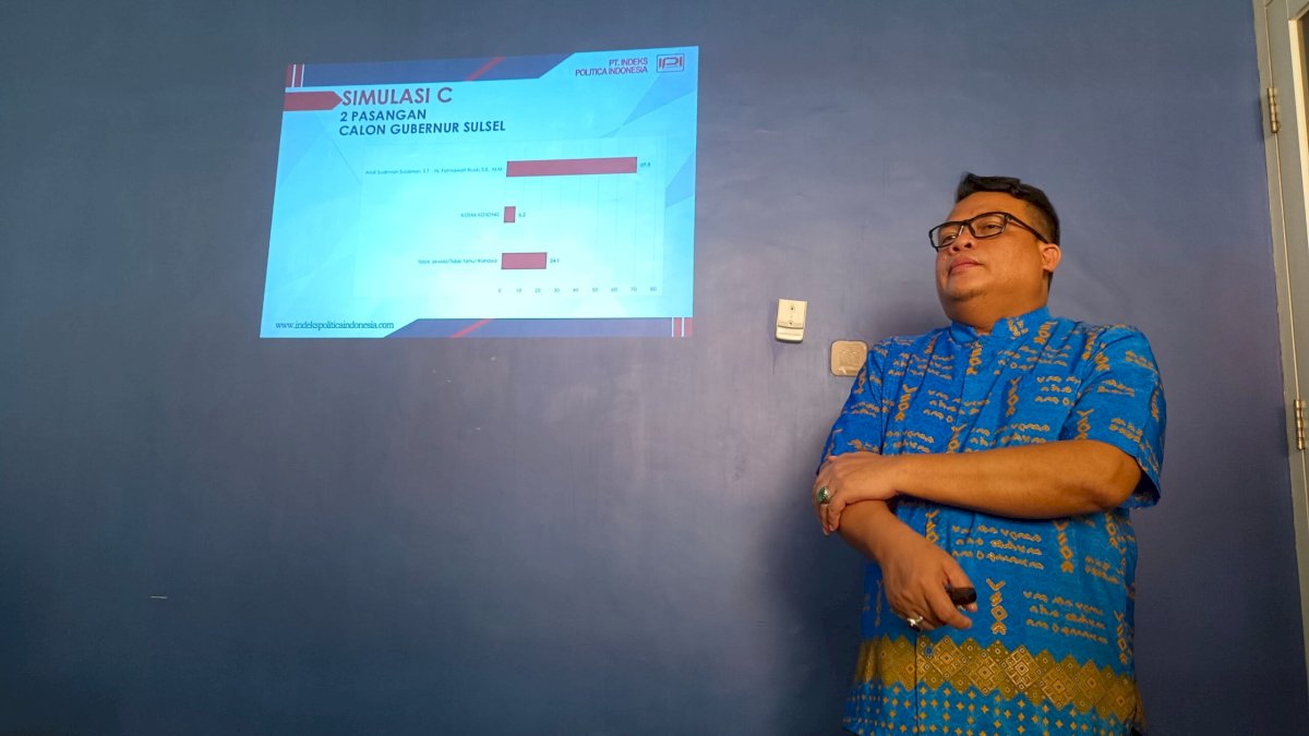 Survei Pilgub Sulsel, Pasangan Andi Sudirman-Fatmawati Menang Telak