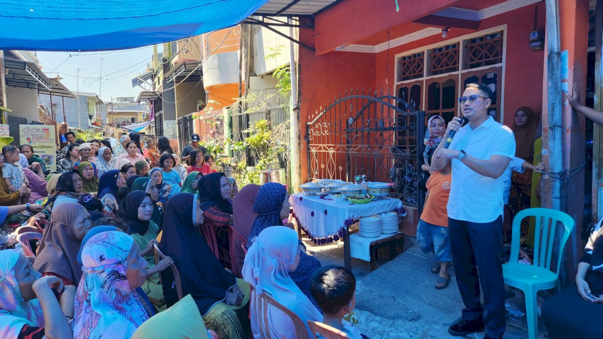 Warga Jalan Tinumbu Dalam Deklarasi Dukungan untuk Andi Seto Maju Pilwali Makassar