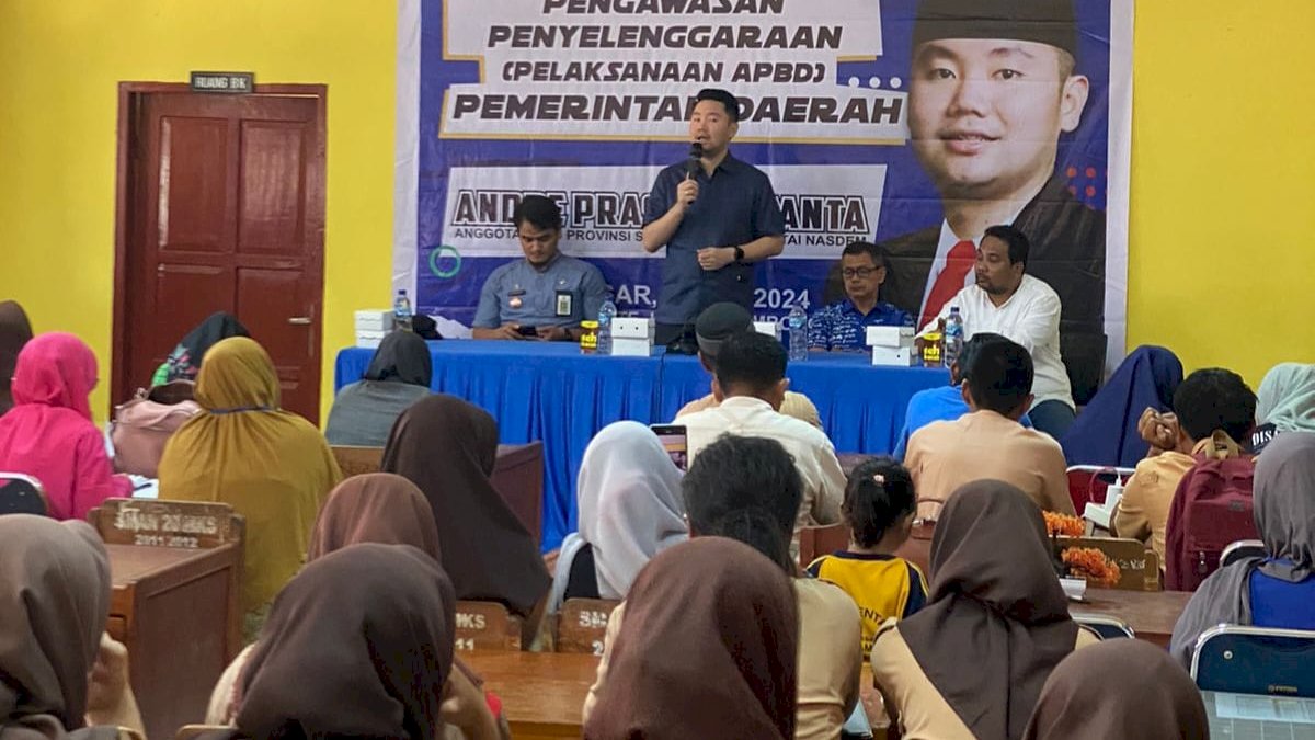 Andre Tanta Gelar Pengawasan di SMAN 20 Makassar