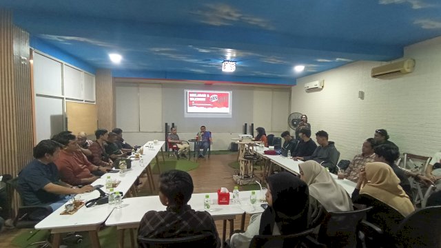 Deklarasi dukungan Milenial 445 ke Andi Sudirman Sulaiman sebagai calon Gubernur Sulsel. Foto/SS