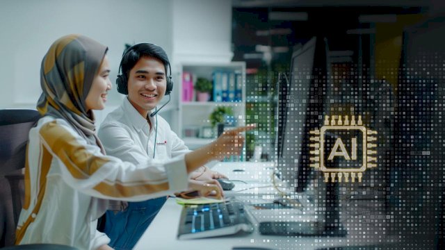 Indosat dan Goggle Cloud kerja sama strategis hadirkan pengalaman digital berbasis AI. Foto: Istimewa.