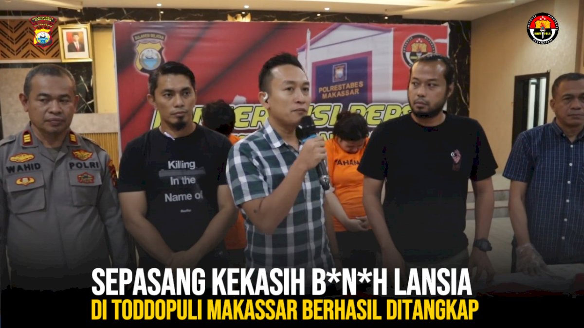 VIDEO: Sepasang Kekasih Bunuh Lansia di Toddopuli Makassar Berhasil Ditangkap