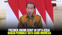 VIDEO: Presiden Jokowi Sebut UU Cipta Kerja Naikan Peringkat Daya Saing Indonesia