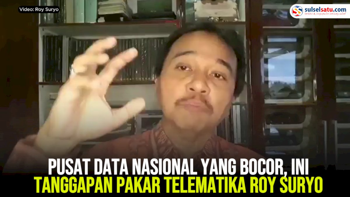 VIDEO: Pusat Data Nasional yang Bocor, Ini Tanggapan Pakar Telematika Roy Suryo