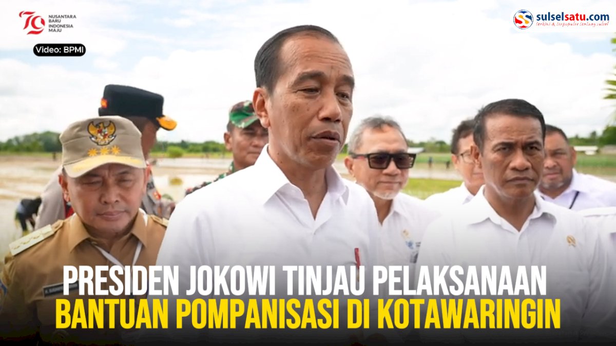 VIDEO: Presiden Jokowi Tinjau Pelaksanaan Bantuan Pompanisasi di Kotawaringin