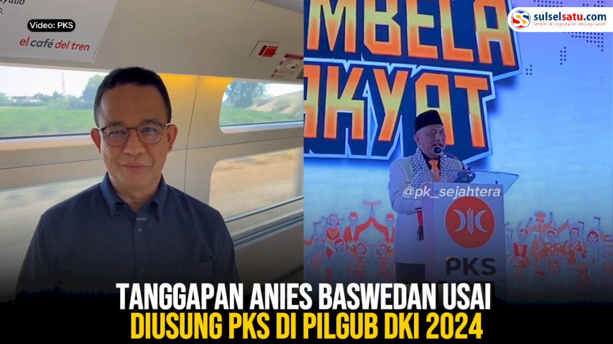 VIDEO: Tanggapan Anies Baswedan Usai Diusung PKS di Pilgub DKI 2024