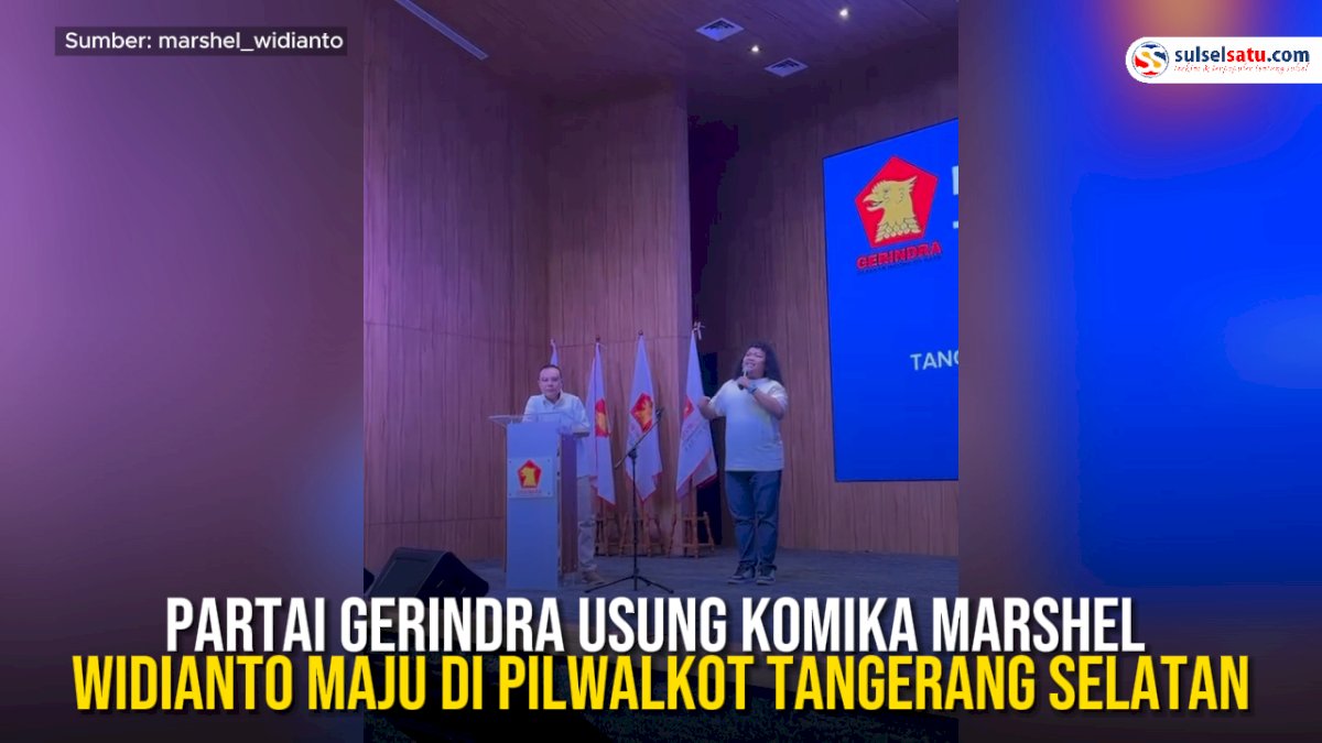 VIDEO: Partai Gerindra Usung Komika Marshel Widianto Maju di Pilwalkot Tangerang Selatan