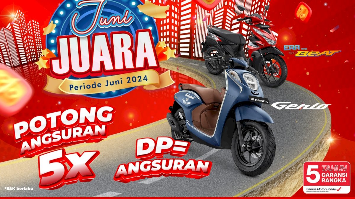 Juni Juara Bersama Asmo Sulsel, Ada Potongan Angsuran Lima Kali dan Tanpa Uang Muka