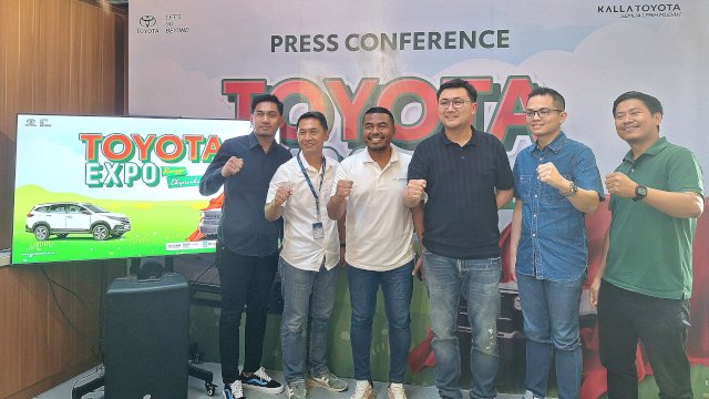 Konferensi pers Toyota Expo by Kalla Toyota. Foto: Sri Wahyu Diastuti / Sulselsatu.com.