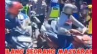 VIDEO: Aksi Pengendara Motor Menilang Balik Polisi, Diduga Tidak Pakai Spion dan Pajak Mati