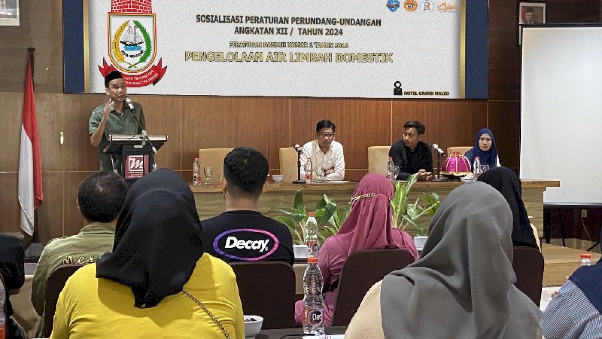 Ketua DPRD Makassar Rudianto Lallo Gelar Sosialisasi Perda Pengelolaan Air Limbah Domestik