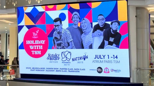 Holiday with TSM siap hibur pengunjung selama libur sekolah. Foto: Istimewa.