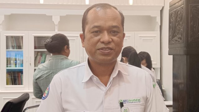 Kepala Cabang Badan Penyelenggara Jasa Sosial (BPJS) Makassar Muhammad Aras. Foto/SS